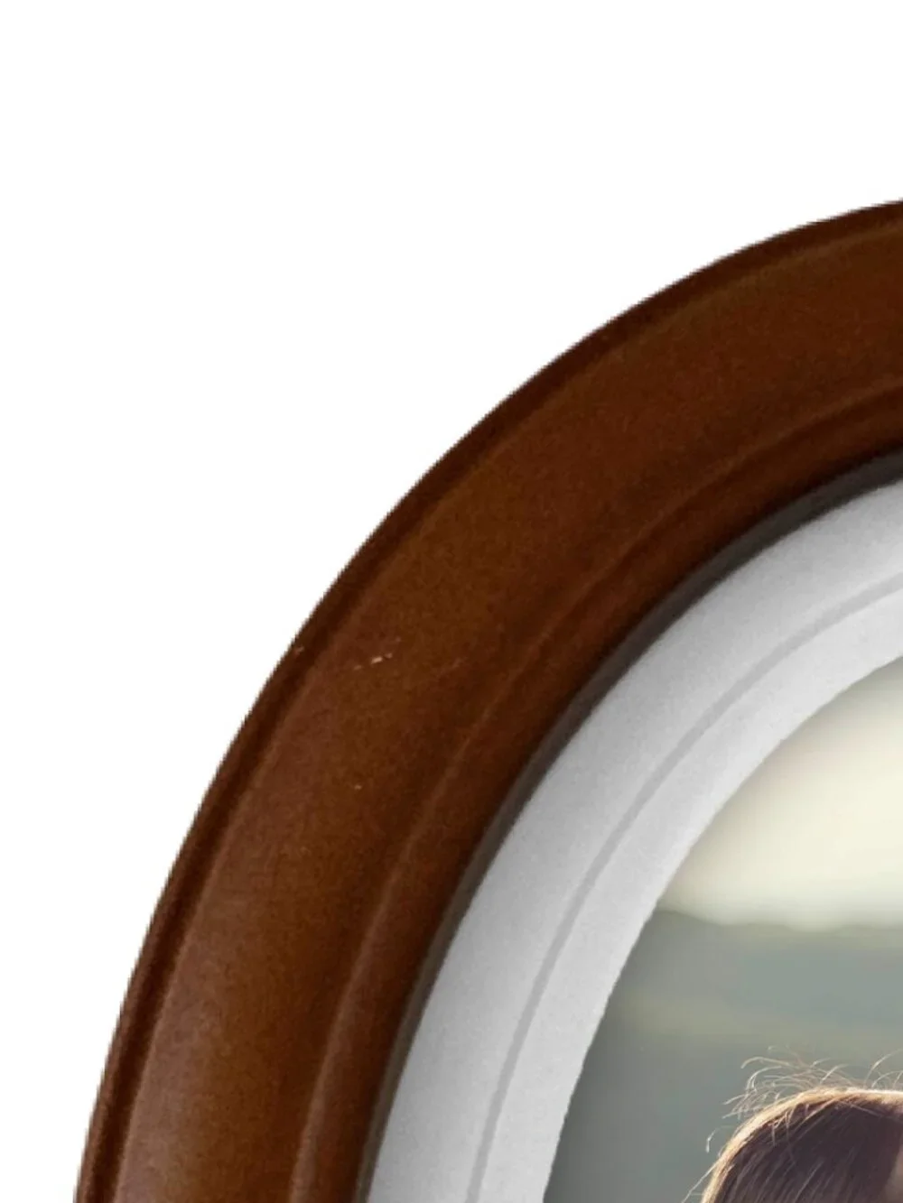 5x7 Oval Double Matte Wood Picture Frame